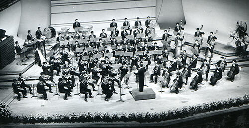 １９６２年９月２６日に東京文化会館で行った披露演奏会　（C）読売日本交響楽団